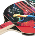 Matthew Syed 3000 Table Tennis Bat With ITTF Approved 1.5xm Reversed Rubber