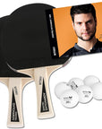 Butterfly Dimitrij Ovtcharov 2 Player Set - Incl 2 x Bats And 6 Butterfly Training Balls
