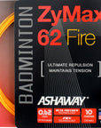 Ashaway ZyMax 62 Fire 0.62mm Badminton Set - Smash Pro