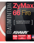 Ashaway ZyMax 66 Fire 0.66mm Badminton Set - Smash Pro