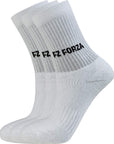 FZ FORZA Sock Classic 3 Pack White - Smash Pro