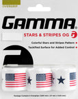 GAMMA Stars & Stripes Overgrip 3 Pack - Smash Pro