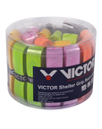 VICTOR SHELTER GRIP FLASHY 25PCS - GREEN, ORANGE, YELLOW, PINK, BLUE - Smash Pro