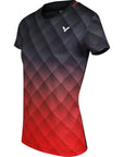 VICTOR T-SHIRT T-14100 C WOMENS BLACK/RED - Smash Pro