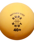 Matthew Syed Drum Of 72 Table Tennis Balls (Yellow)