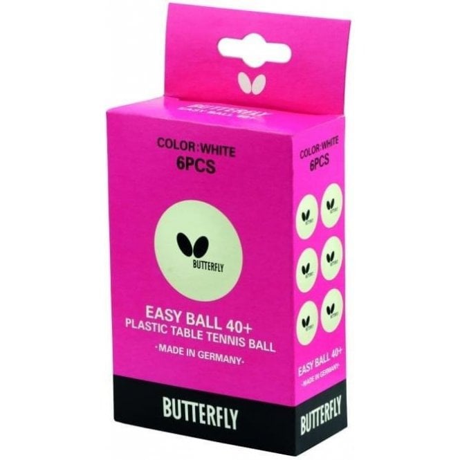 Butterfly Easy Ball - Box Of 6 (White)