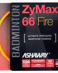 Ashaway ZyMax 66 Fire 0.66mm Badminton Set - Smash Pro