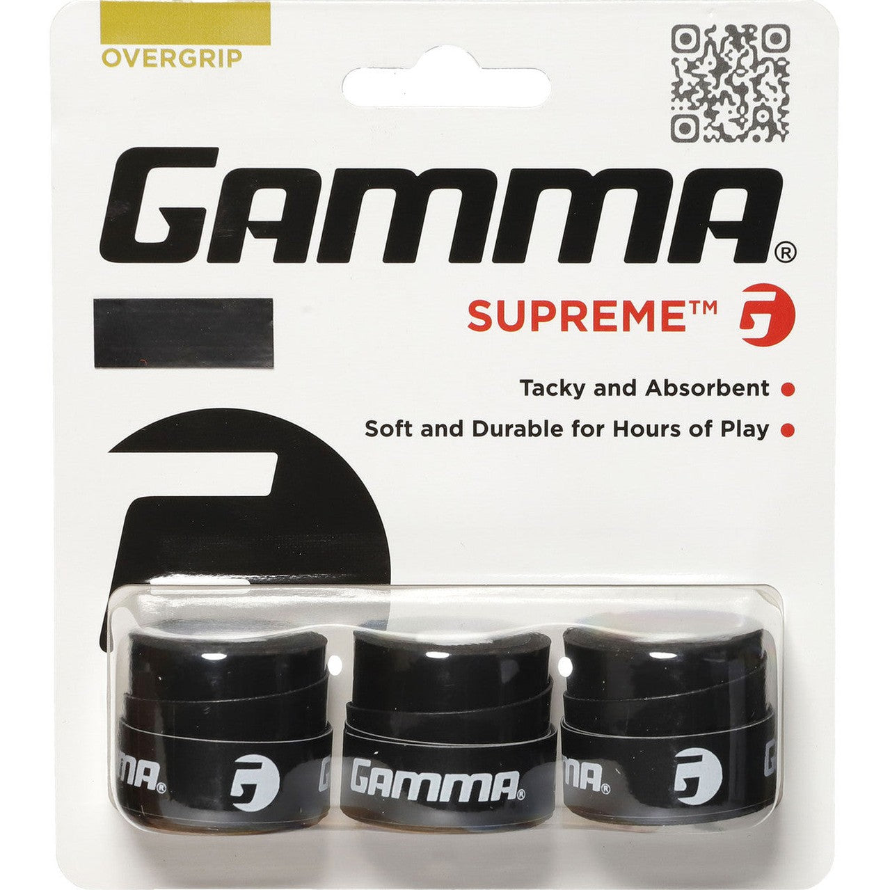 GAMMA Supreme Overgrip 3 Pack - Smash Pro