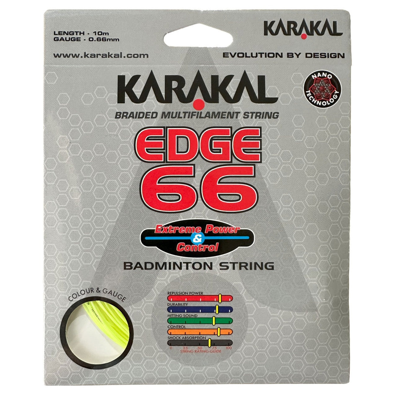 Karakal Edge 66 0.66mm Badminton Set - Smash Pro