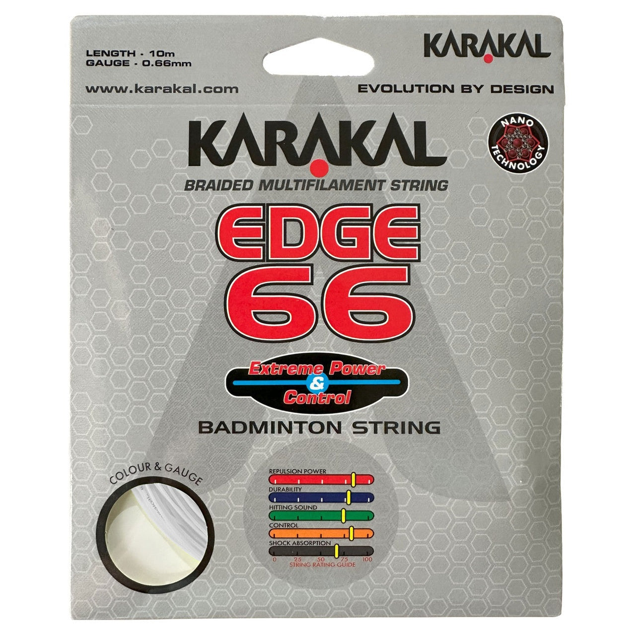 Karakal Edge 66 0.66mm Badminton Set - Smash Pro