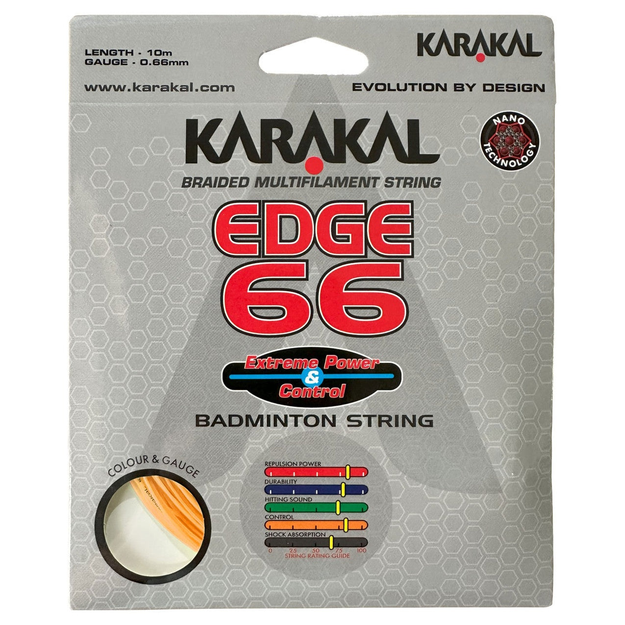 Karakal Edge 66 0.66mm Badminton Set - Smash Pro