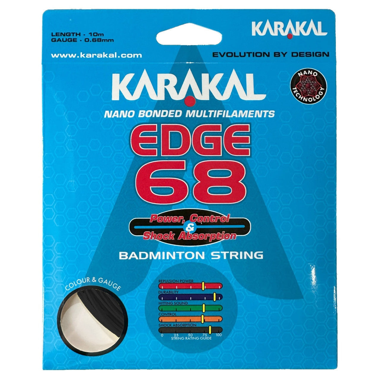 Karakal Edge 68 0.68mm Badminton Set - Smash Pro