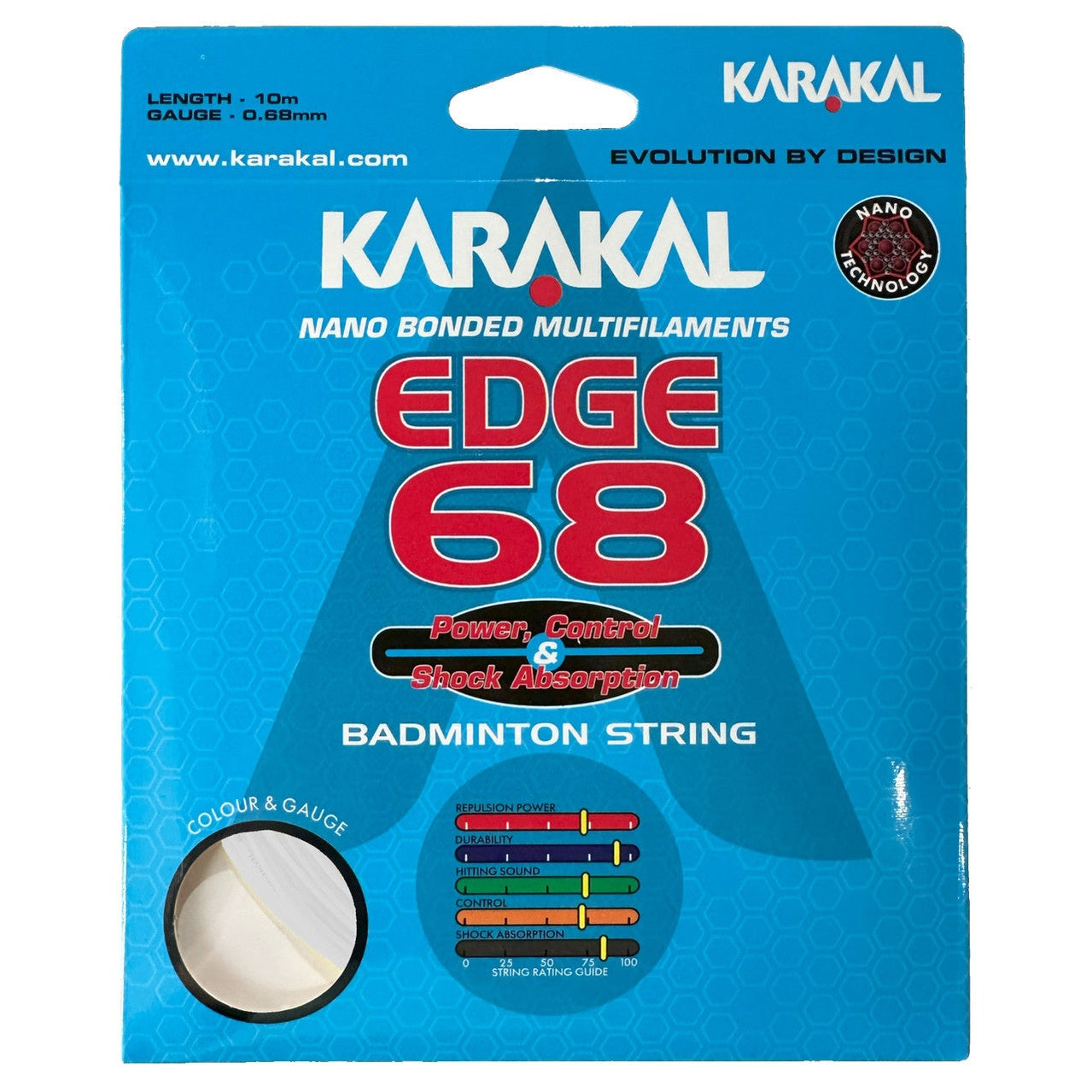 Karakal Edge 68 0.68mm Badminton Set - Smash Pro