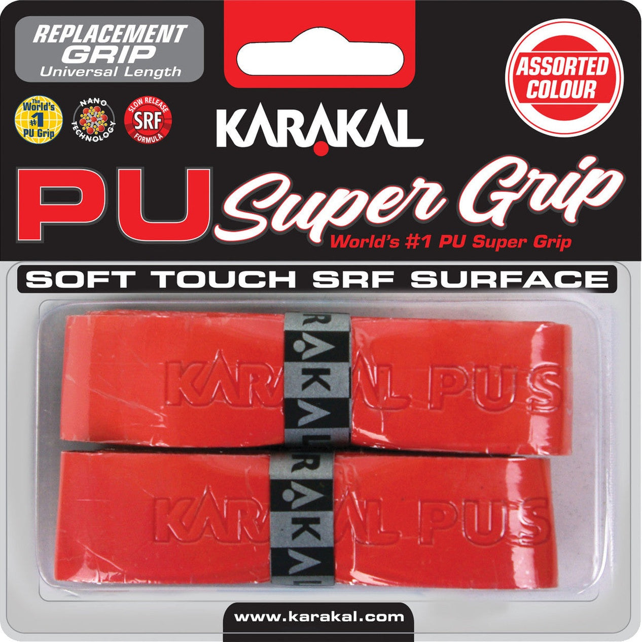 Karakal PU Super Grip Universal Replacement Grip 2 Pack - Smash Pro