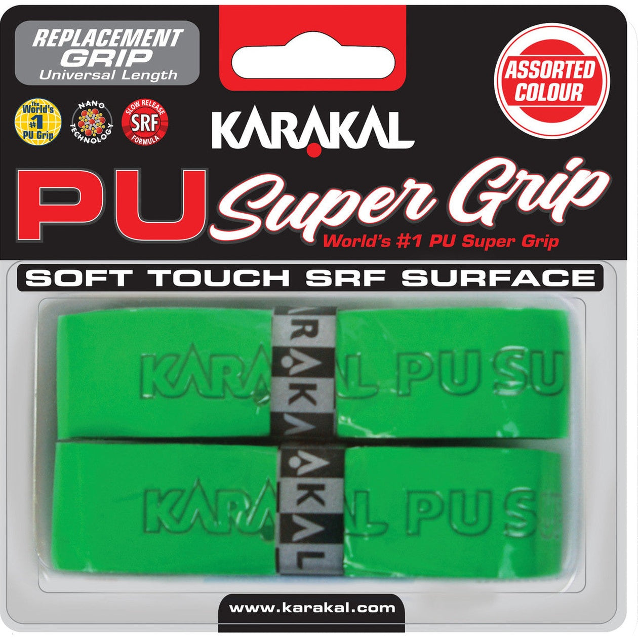 Karakal PU Super Grip Universal Replacement Grip 2 Pack - Smash Pro
