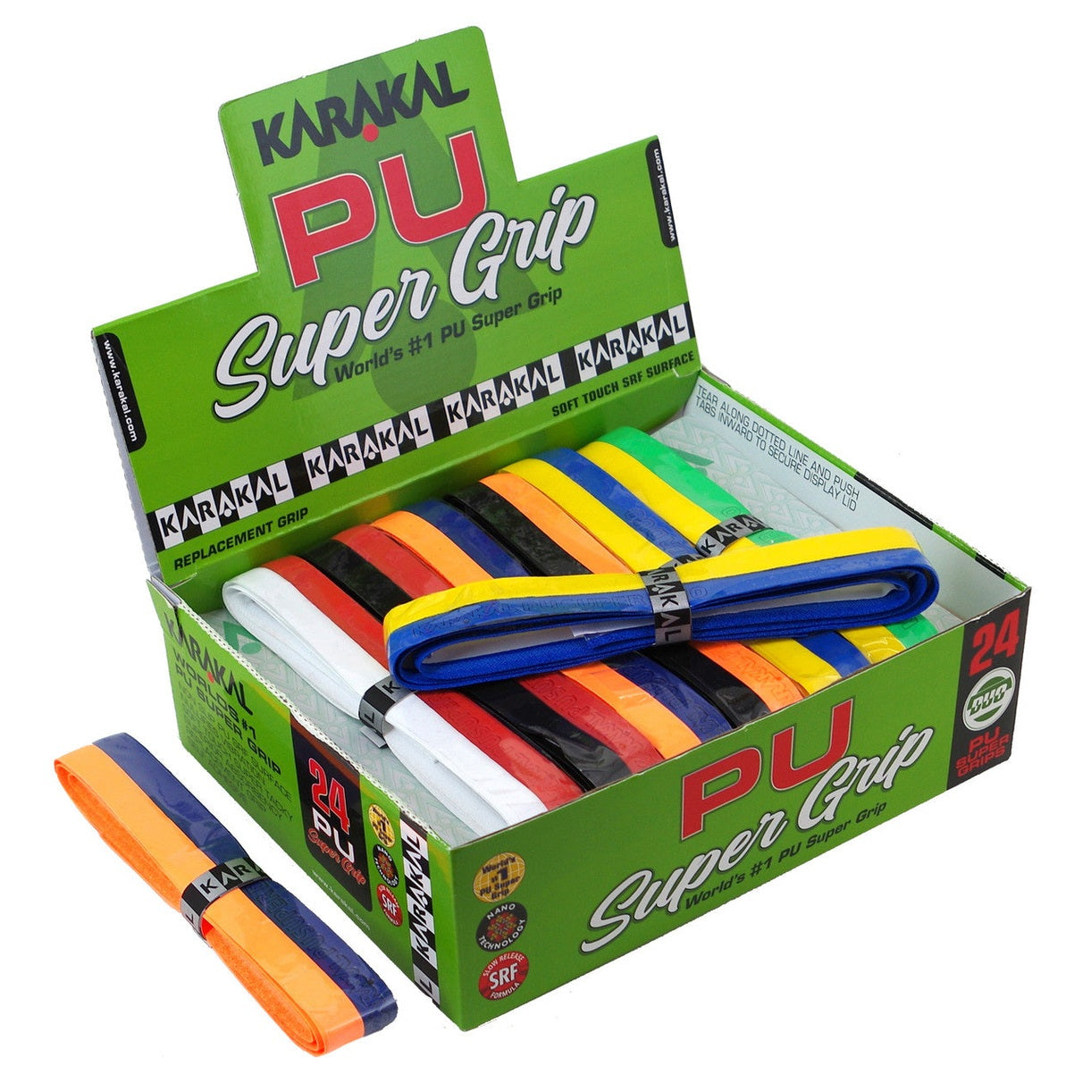 Karakal PU Super Grip Universal Replacement Grip 24 Pack - Smash Pro