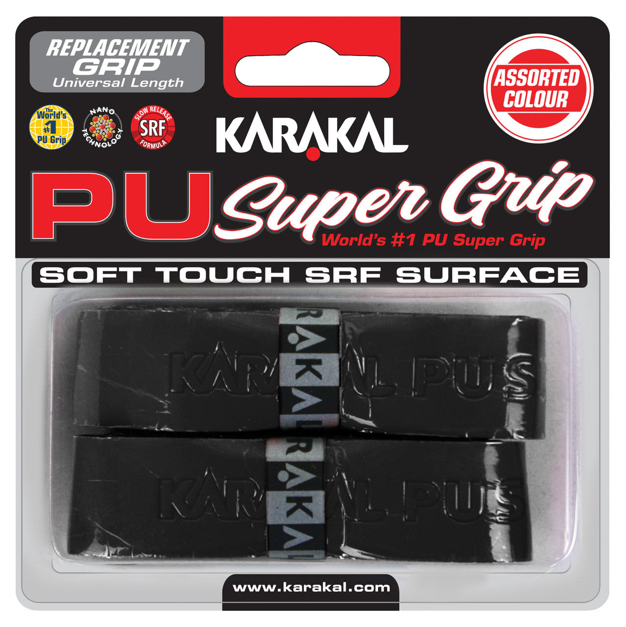 Karakal PU Super Grip Universal Replacement Grip 2 Pack - Smash Pro