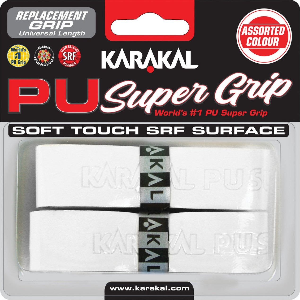 Karakal PU Super Grip Universal Replacement Grip 2 Pack - Smash Pro