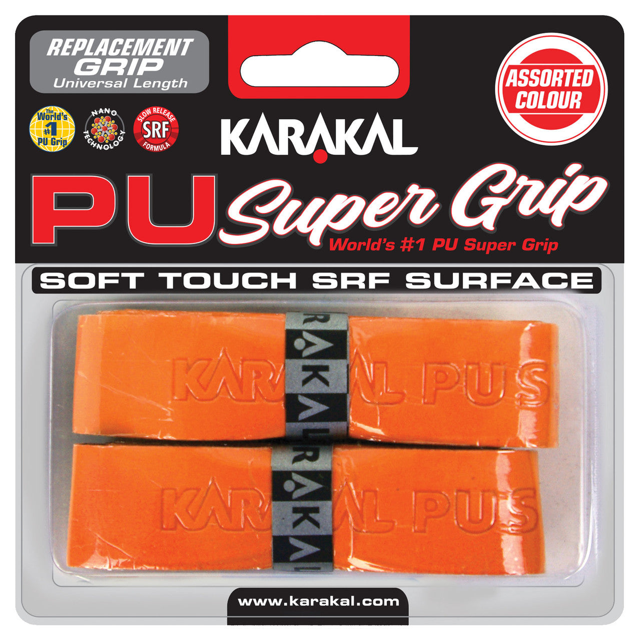 Karakal PU Super Grip Universal Replacement Grip 2 Pack - Smash Pro