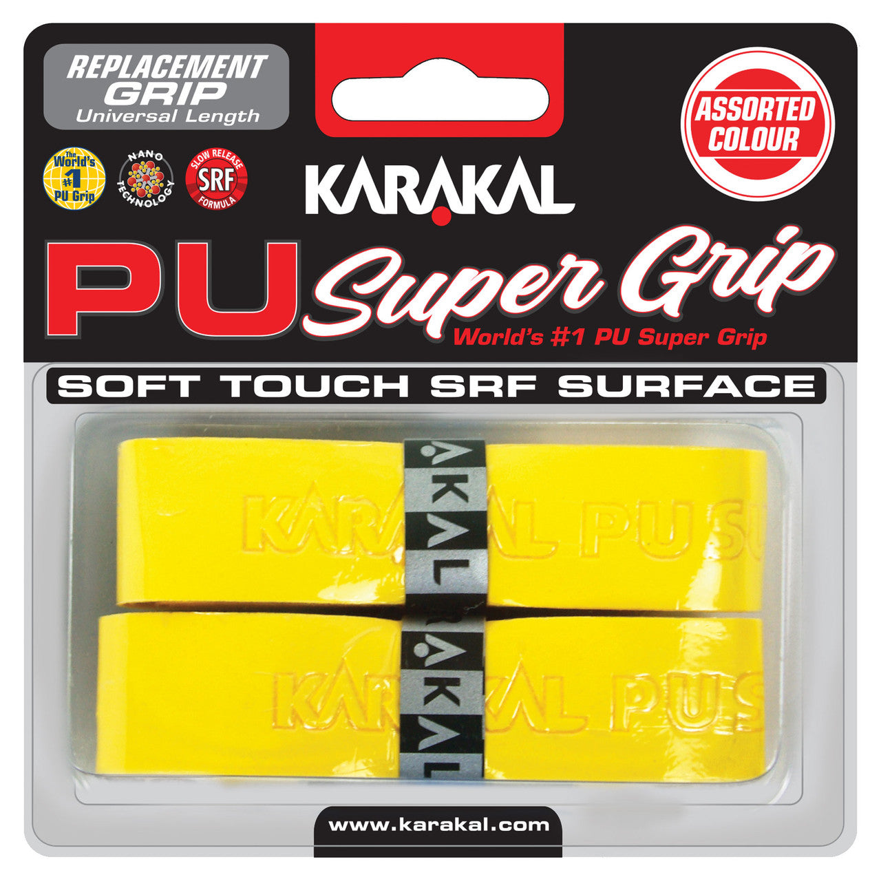 Karakal PU Super Grip Universal Replacement Grip 2 Pack - Smash Pro