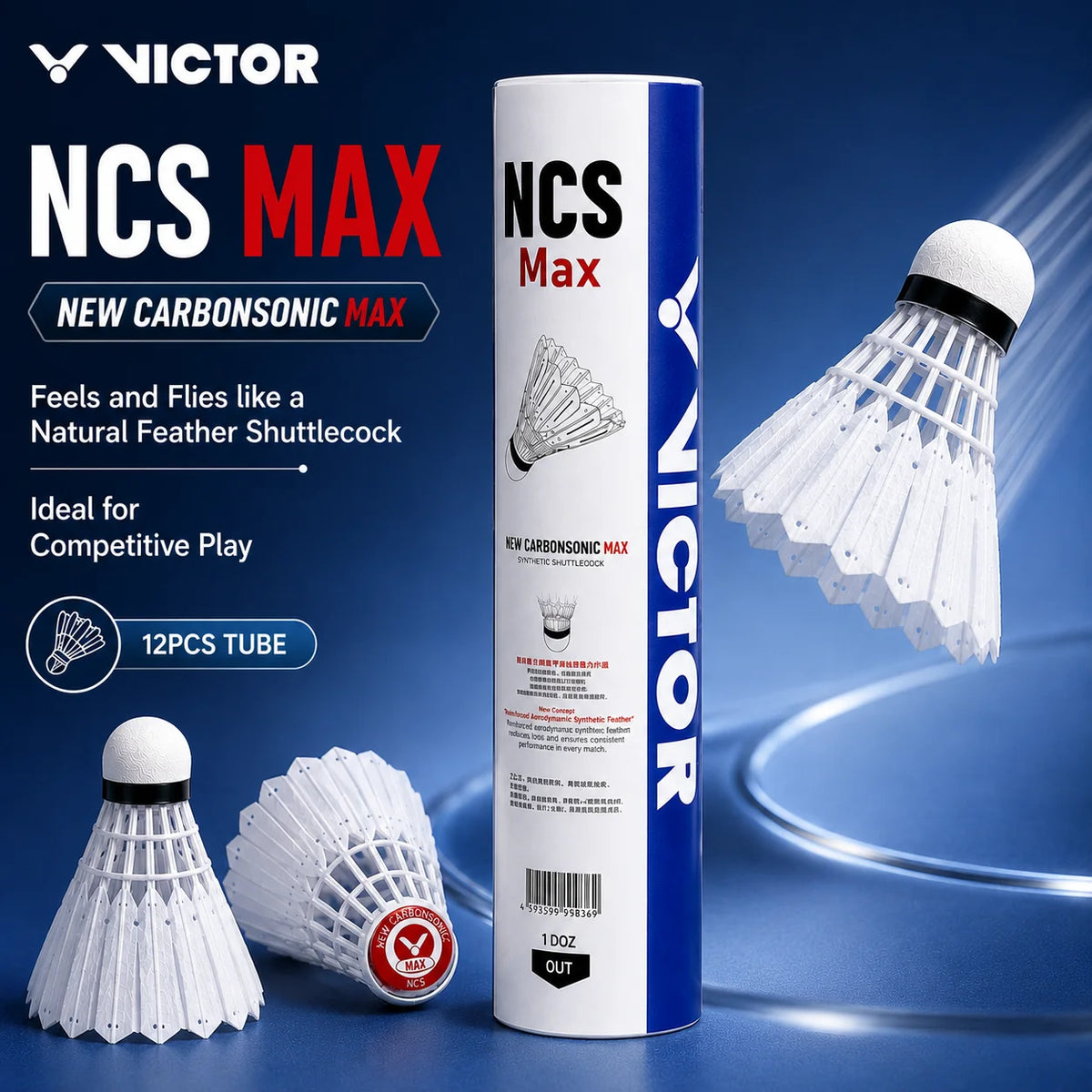 Victor NCS MAX Synthetic Shuttlecocks