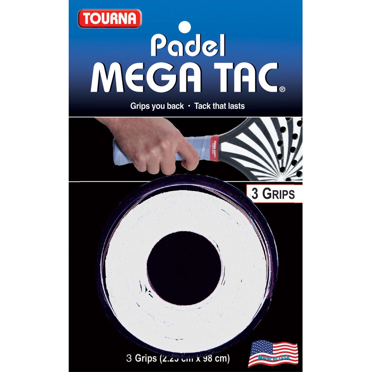 Tourna Mega Tac Padel Overgrip 3 Pack - Smash Pro