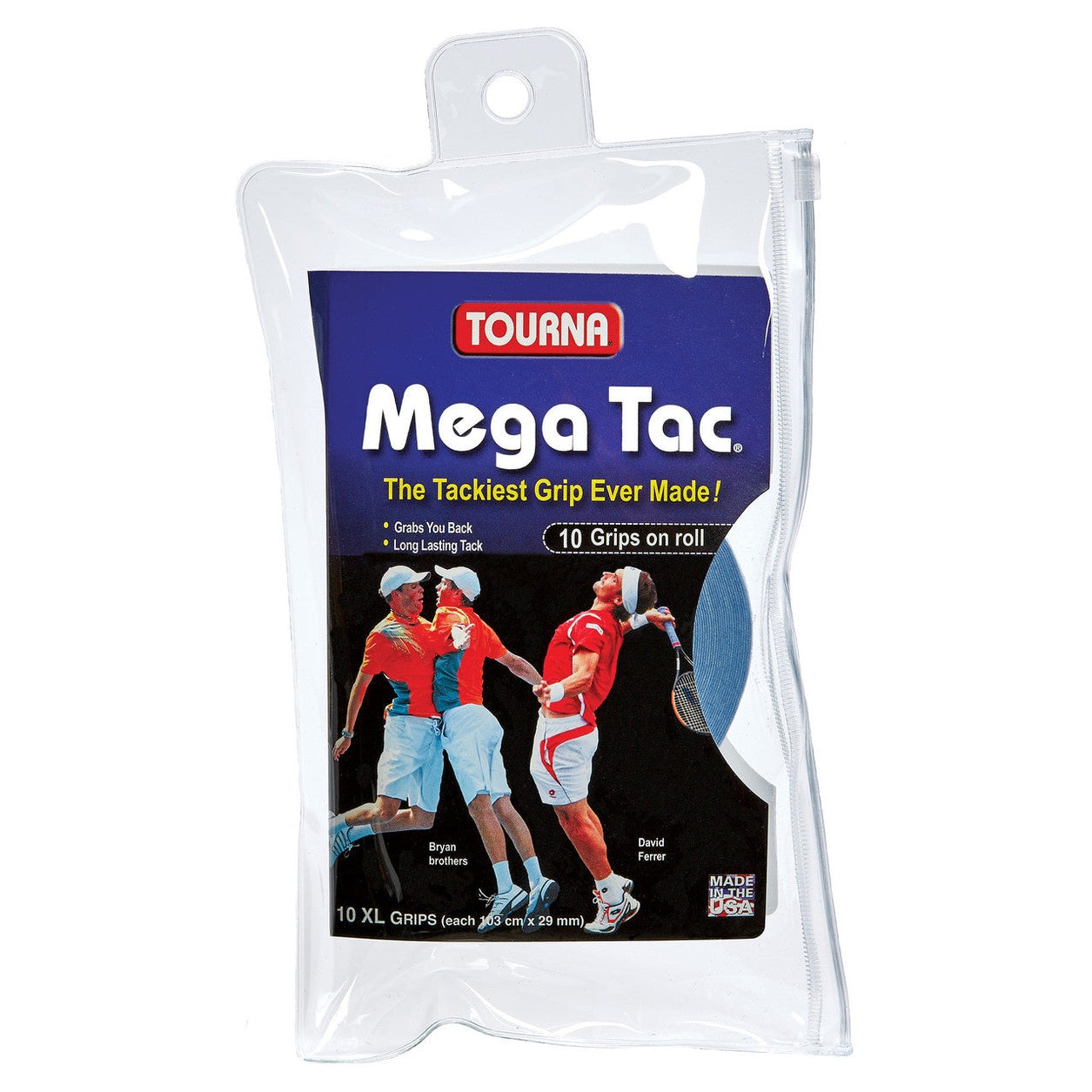 Tourna Mega Tac XL Overgrip 10 Pack - Smash Pro
