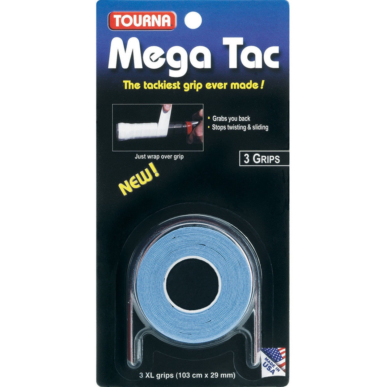 Tourna Mega Tac XL Overgrip 3 Pack - Smash Pro