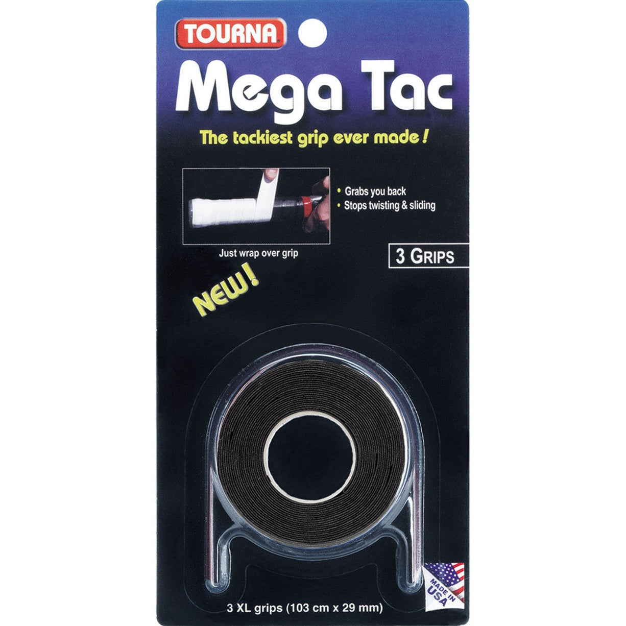 Tourna Mega Tac XL Overgrip 3 Pack - Smash Pro