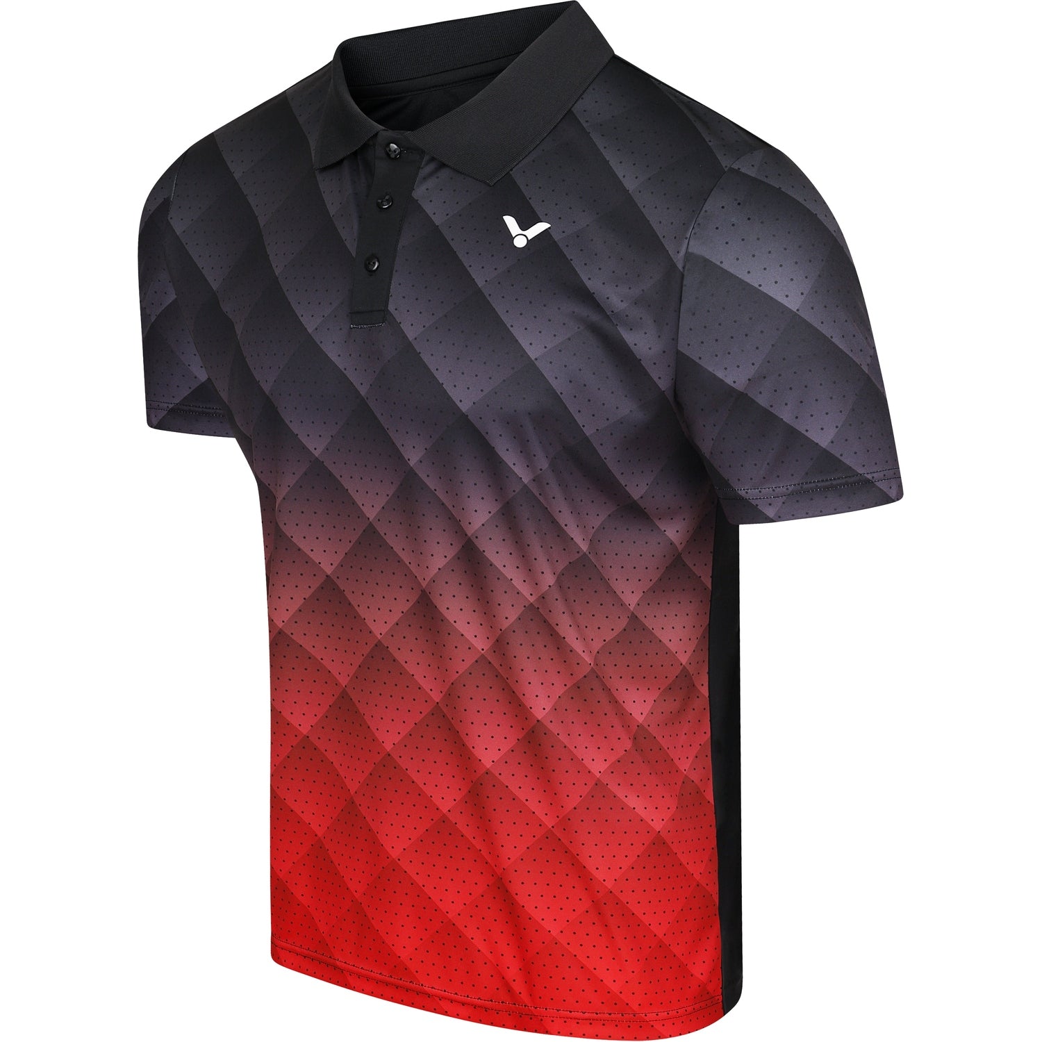VICTOR POLO S-13100 C UNISEX BLACK/RED - Smash Pro