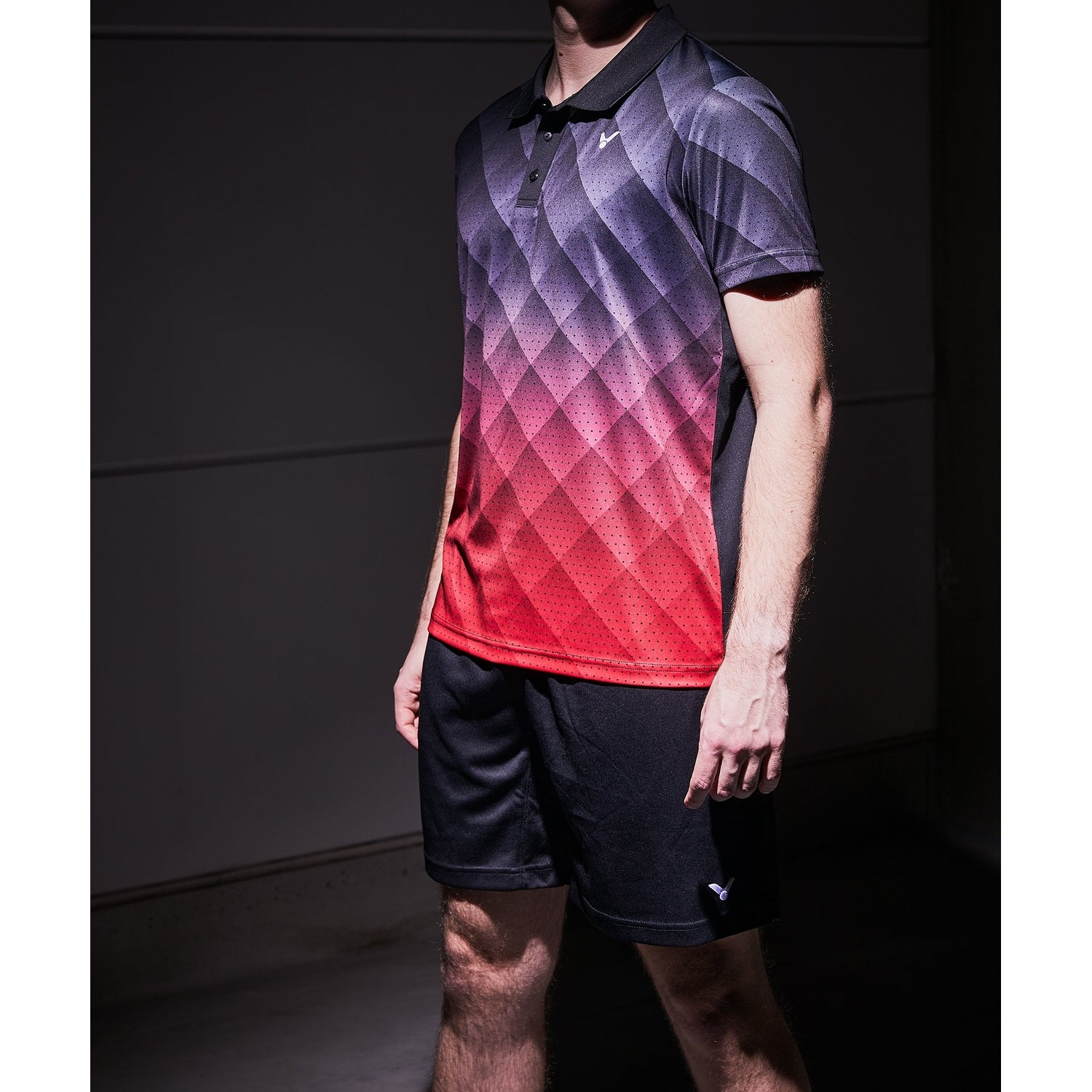 VICTOR POLO S-13100 C UNISEX BLACK/RED - Smash Pro