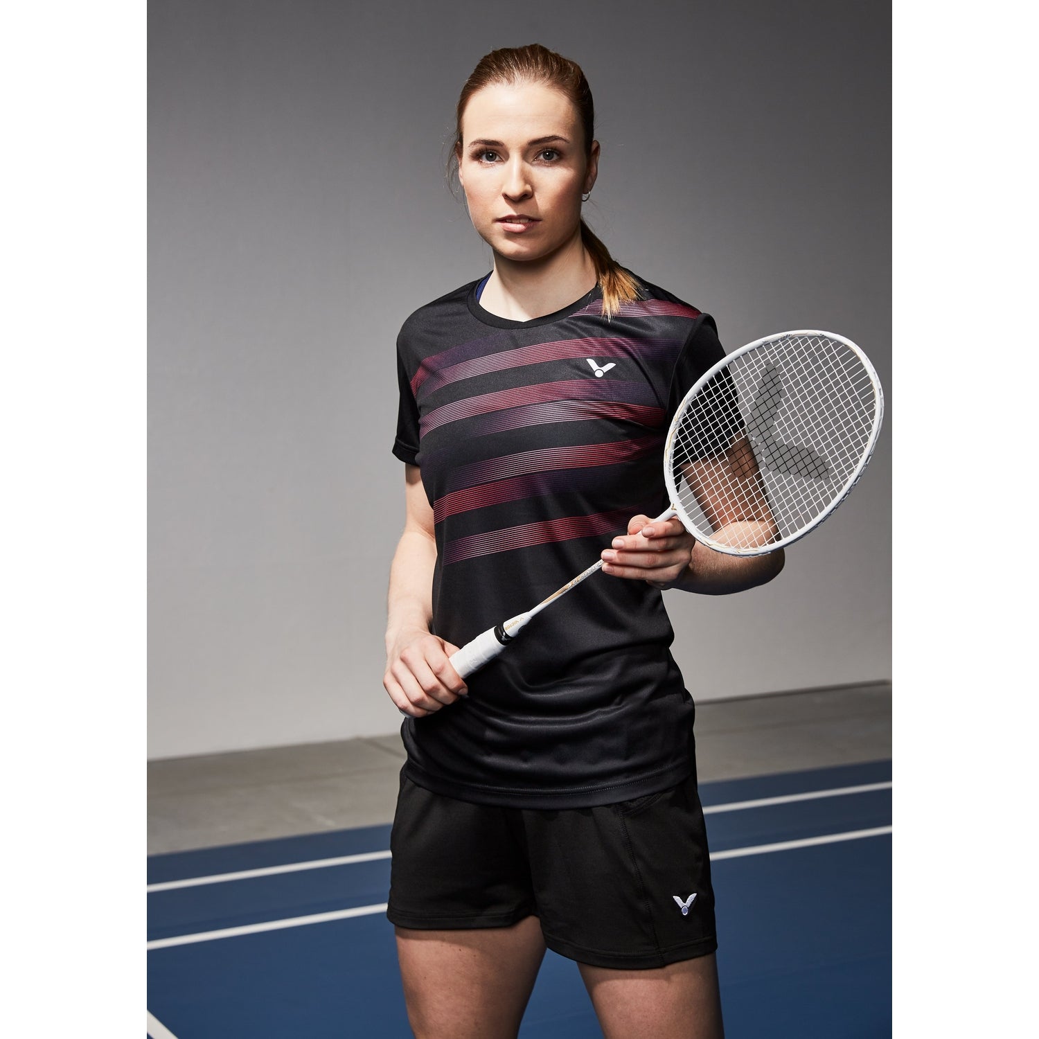 VICTOR T-SHIRT T-04101 C BLACK WOMENS - Smash Pro