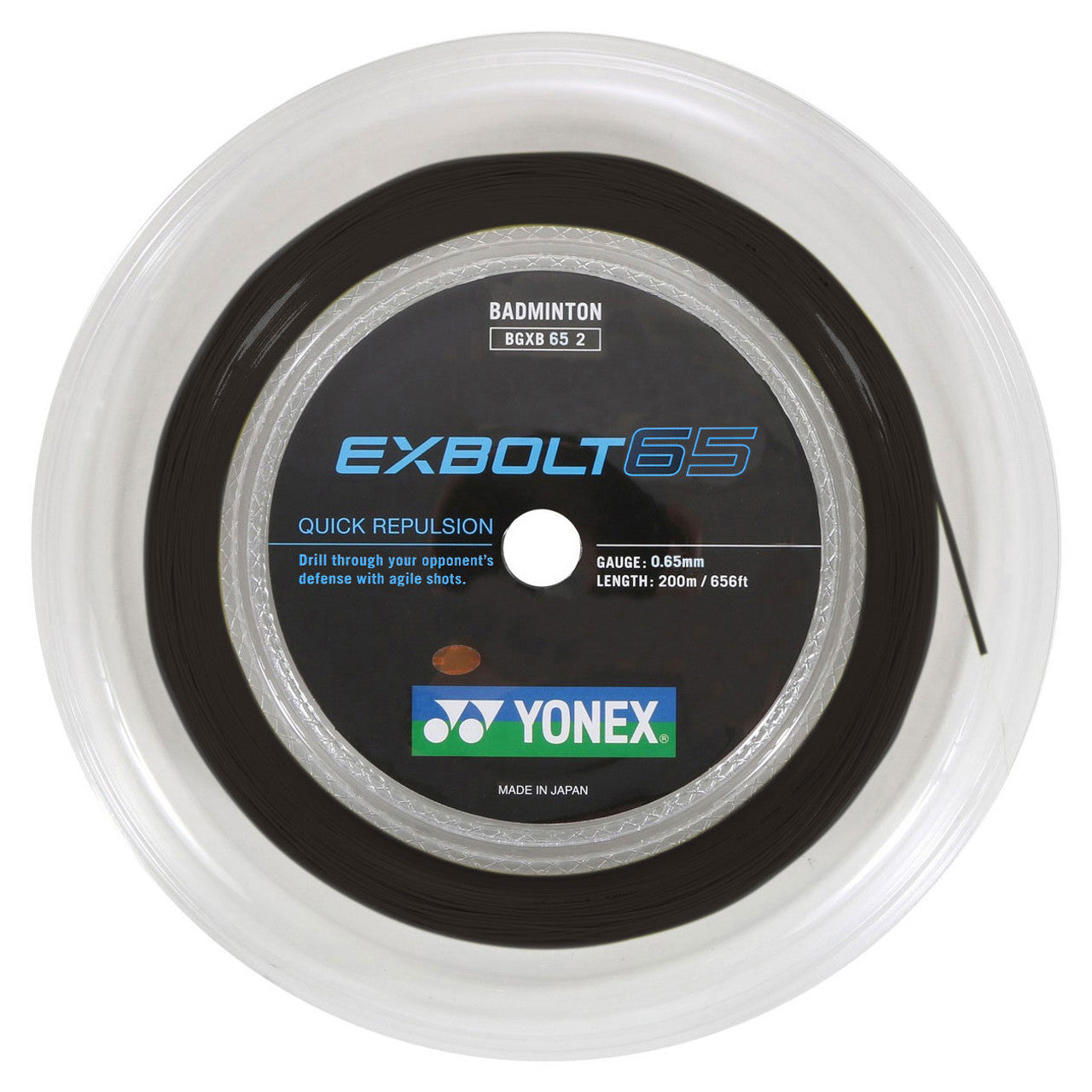 Yonex Exbolt 65 0.65mm Badminton 200M Reel - Smash Pro
