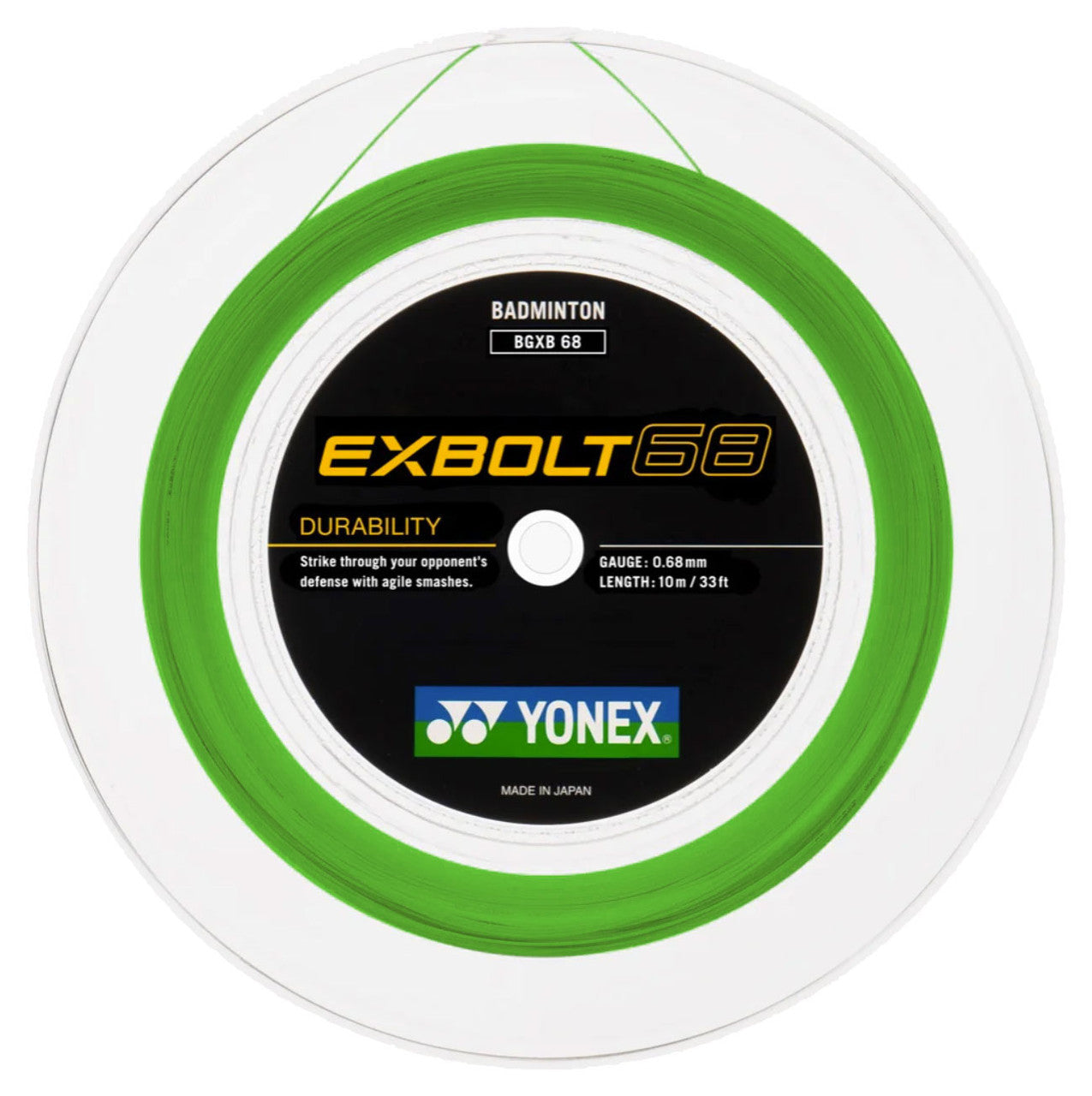 Yonex Exbolt 68 0.68mm Badminton 200M Reel - Smash Pro
