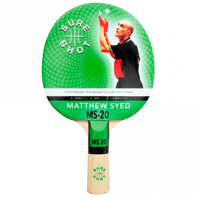 Matthew Syed 20 1.5Mm Ittf Approved Reversed Rubber Table Tennis Bat