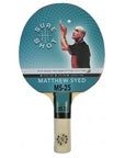 Matthew Syed 25 1.8Mm Ittf Approved Reversed Rubber Table Tennis Bat