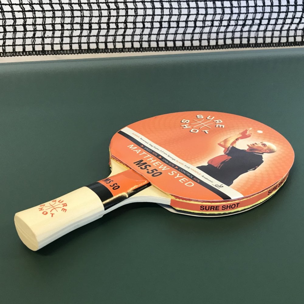 Matthew Syed 50 2.5Mm Ittf Approved Reversed Rubber Table Tennis Bat